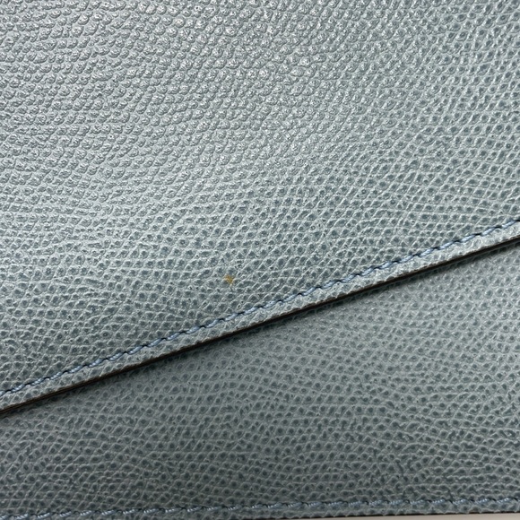 Valextra Twist crossbody bag Blue Textured Leather - Picture 9 of 16